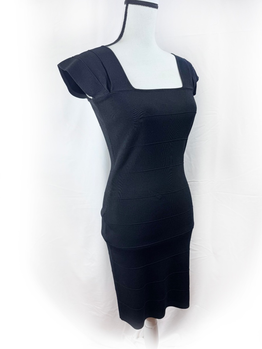 Max Studio Black Bodycon Bandage Cocktail/Mini Dress - Size M (A210)